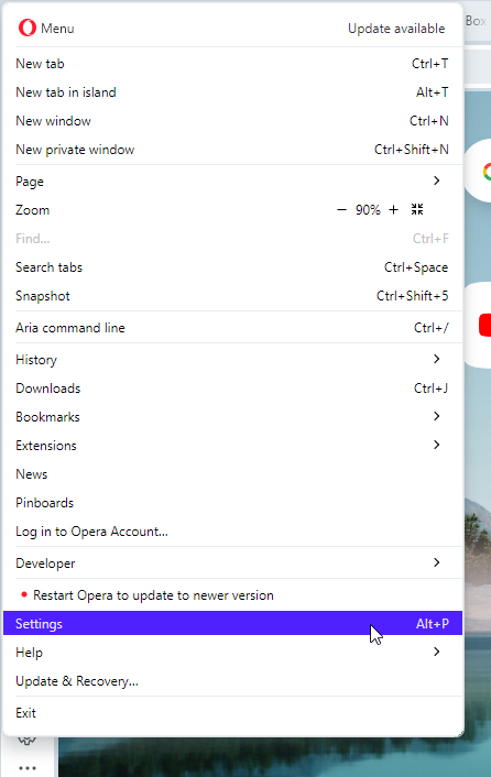 QYaDlEBAEM 5 Ways To Access Settings on Opera & Opera GX Browser