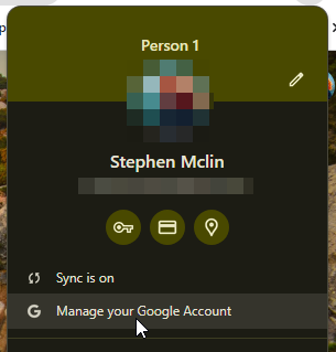 Select Manage your Google Account How to Change Google Chrome Profile Picture.
